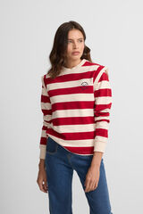 Silbon Woman sweatshirt with shoulder pads Red