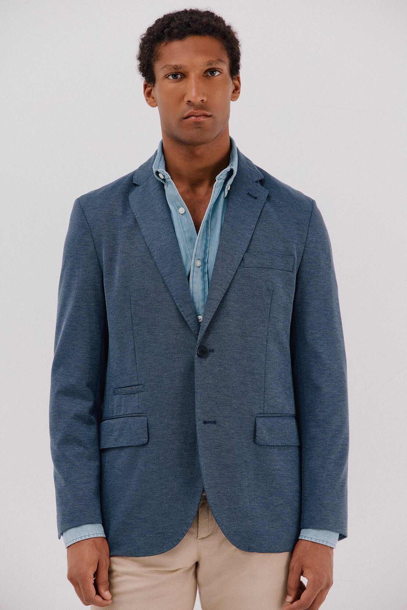 Cortefiel Jersey-knit blazer 