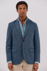 Cortefiel Jersey-knit blazer  Blue