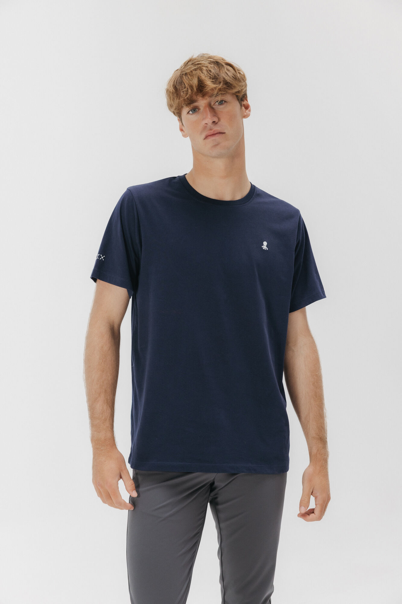 elPulpo Camiseta logo bordado Azul marino