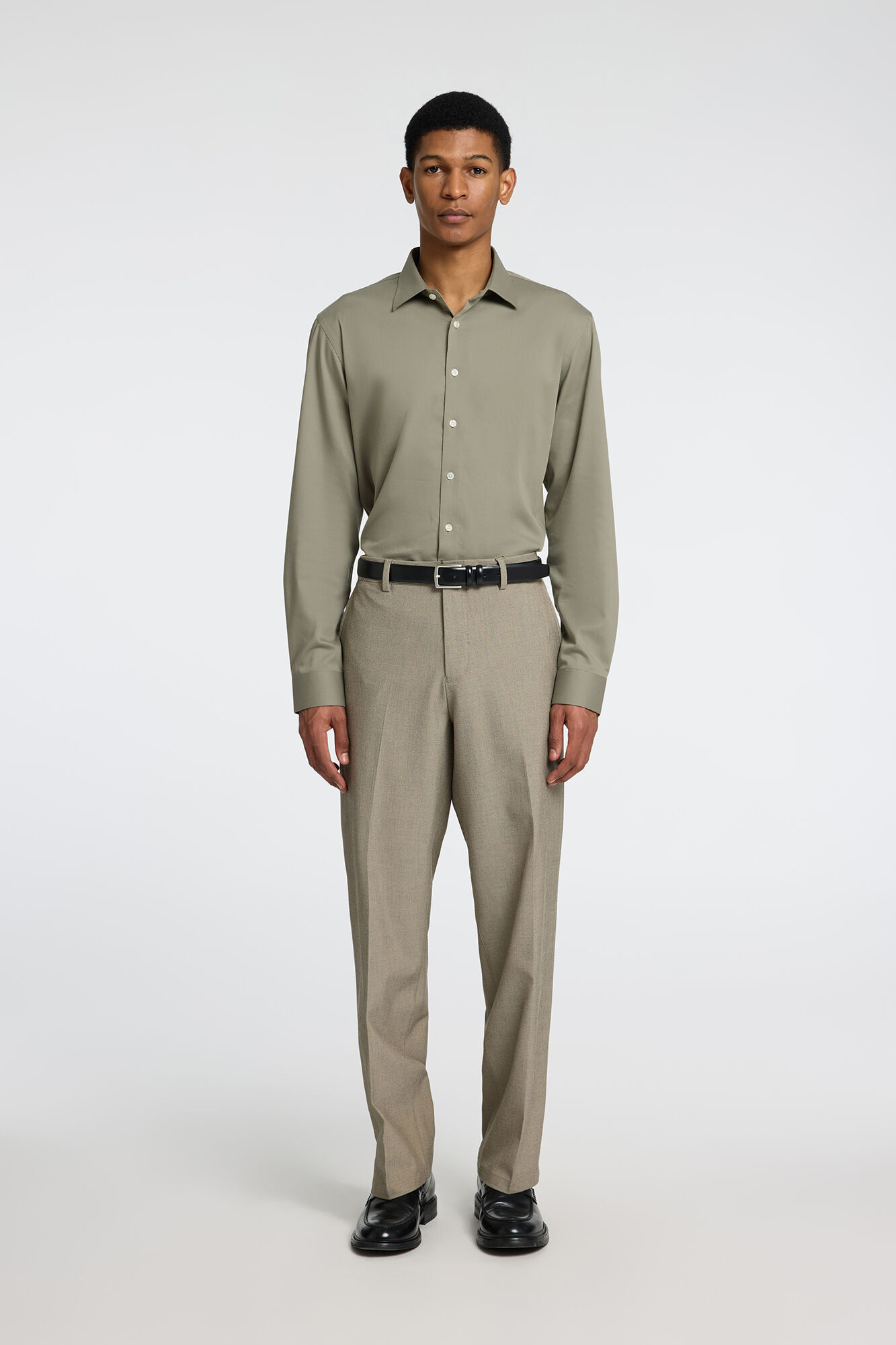 Selected Camisa Slim Fit de vestir Verde