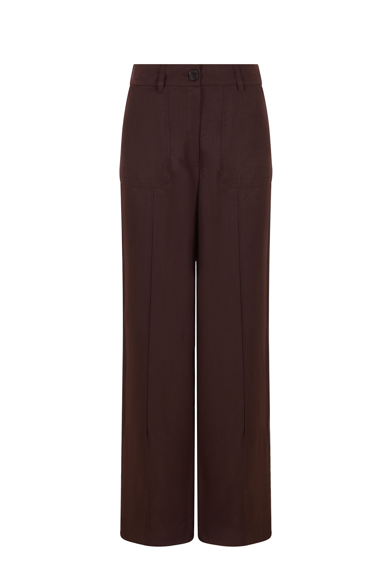 Slowlove Satin pants Dark brown