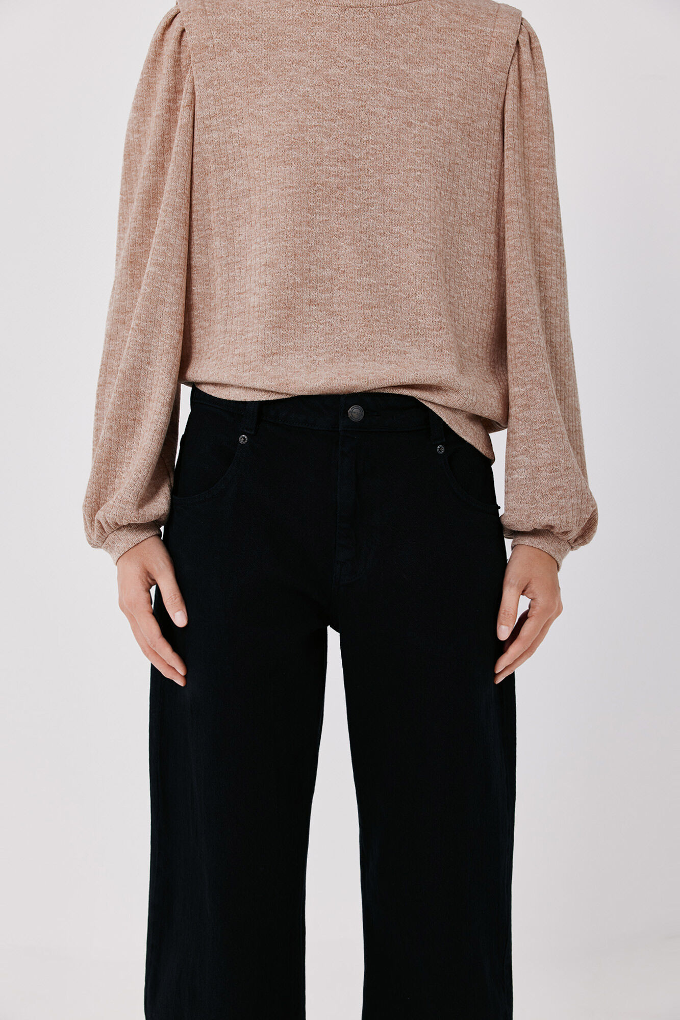 Cortefiel Barrel jeans Black
