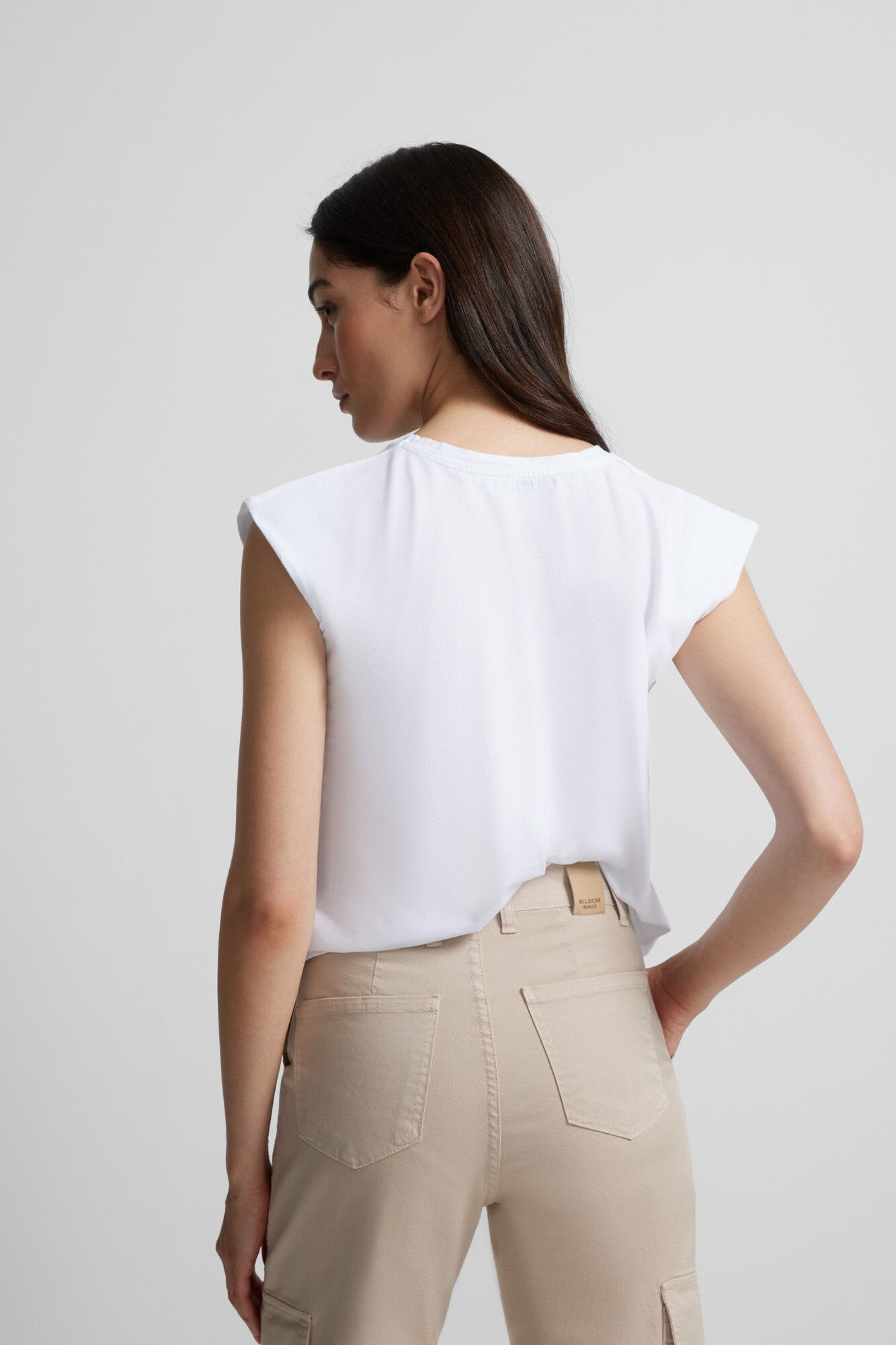 Silbon Cargo trousers Beige