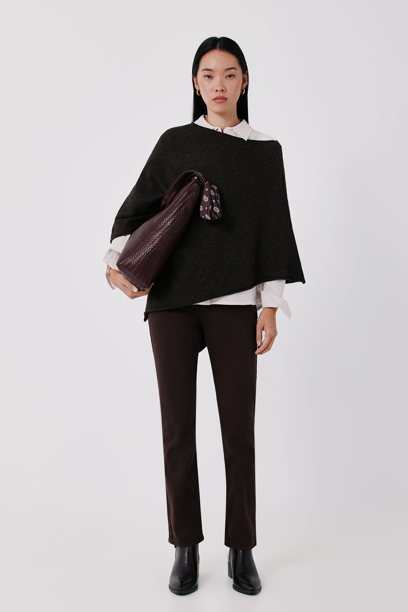 Cortefiel Poncho tacto suave