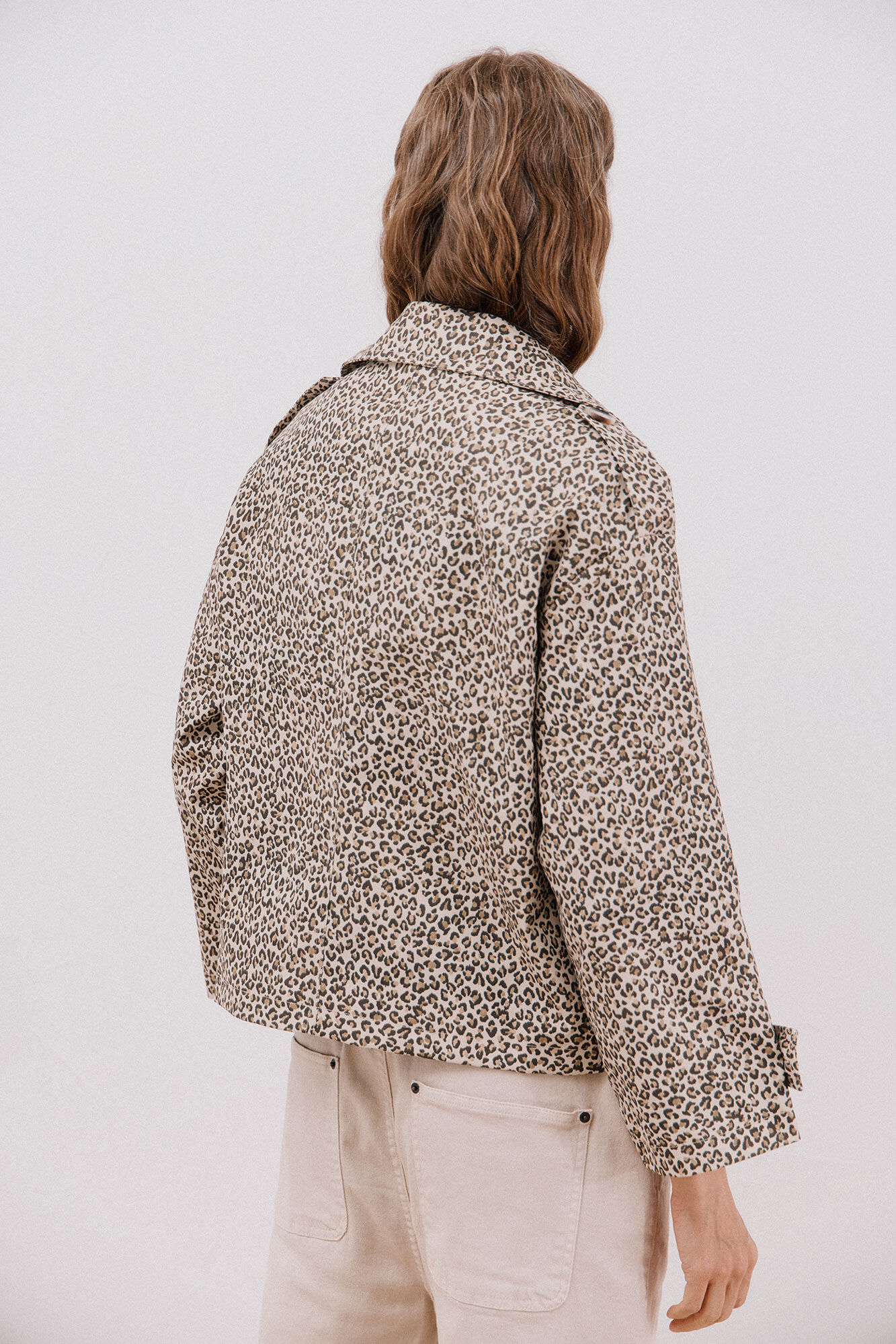 Cortefiel Short trench coat Multicolour