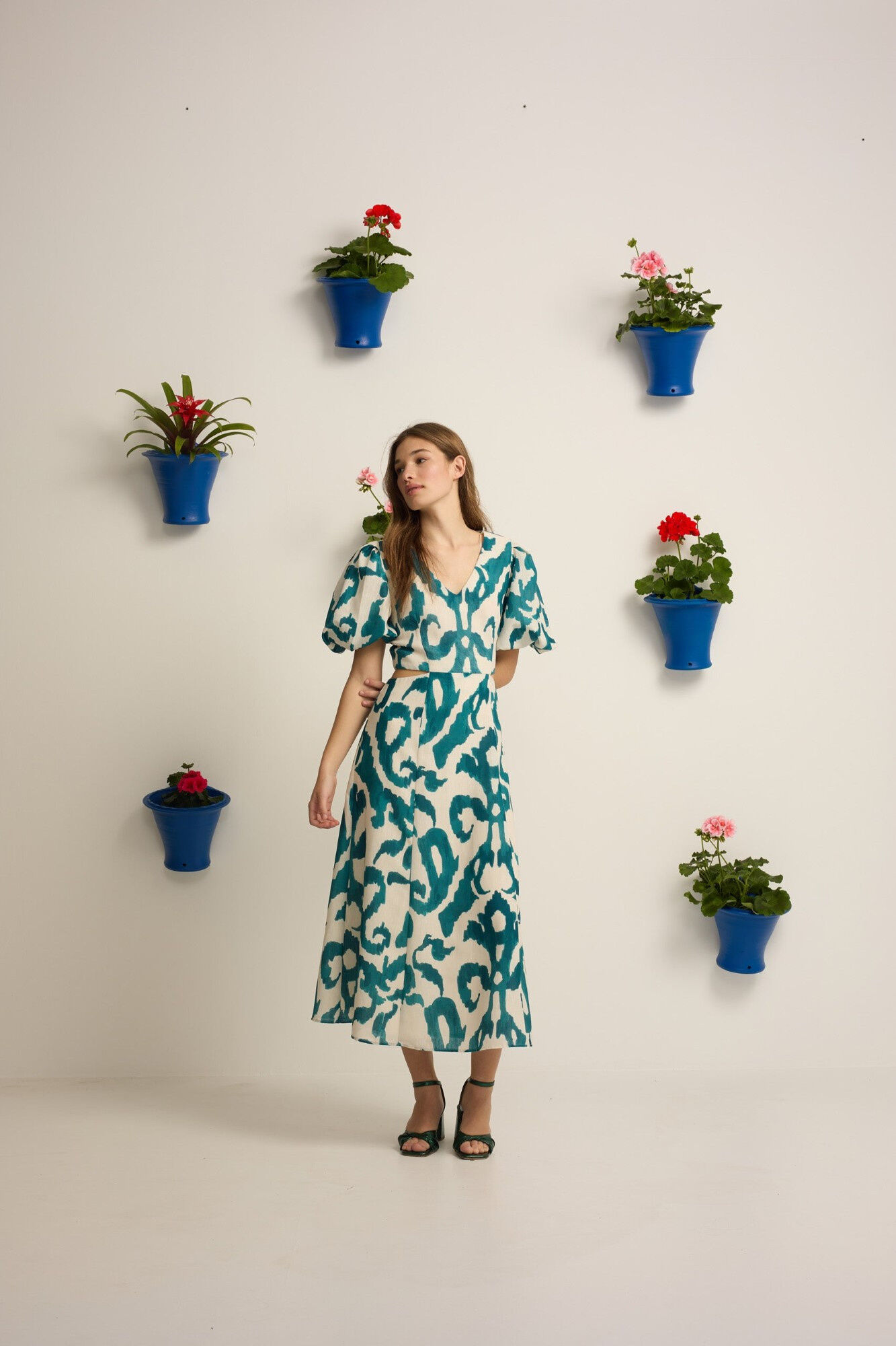 Silbon Vestido Event Collection cut out estampado