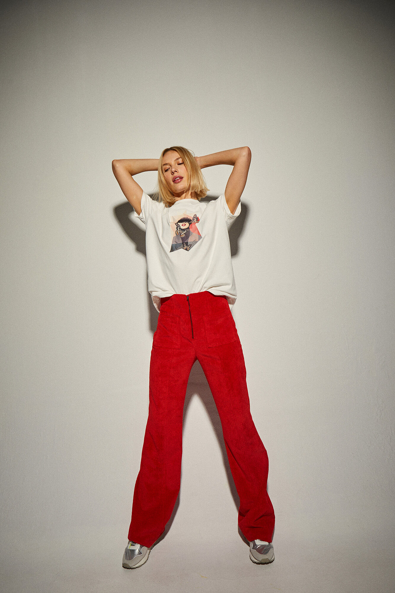 Dolores Promesas Dolores Promesas Basic White Collage T-shirt White