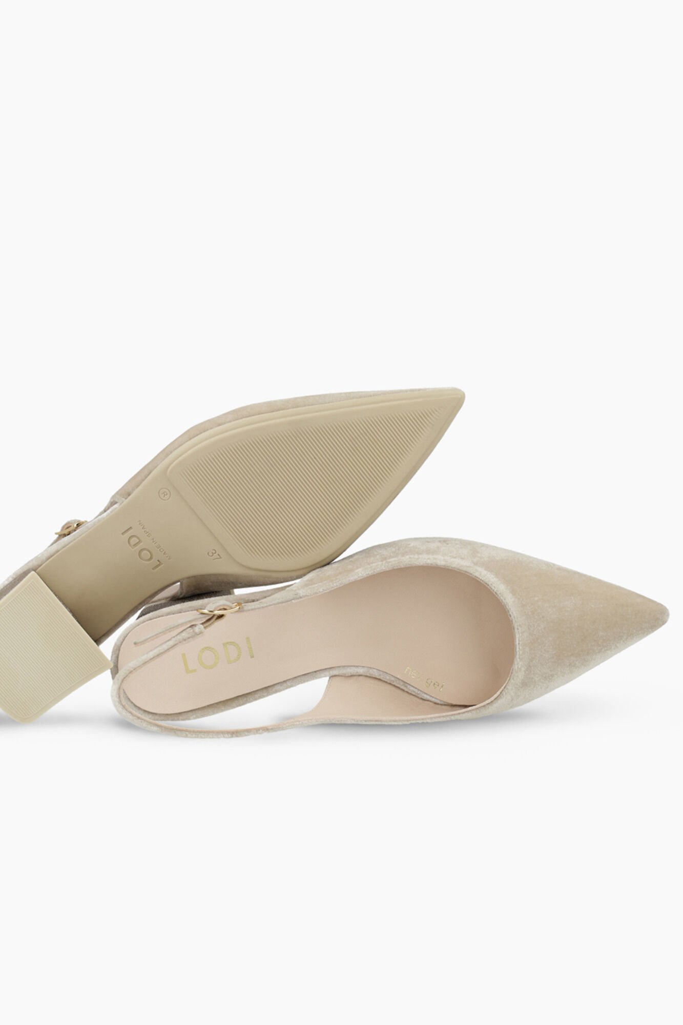 Lodi Sapatos de veludo Tostado