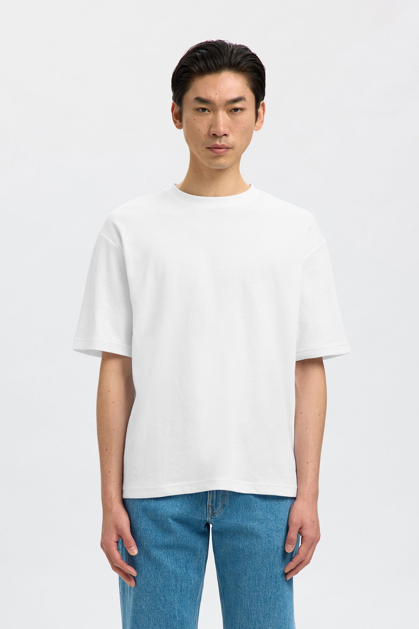 Selected Relaxed short sleeve T-shirt White