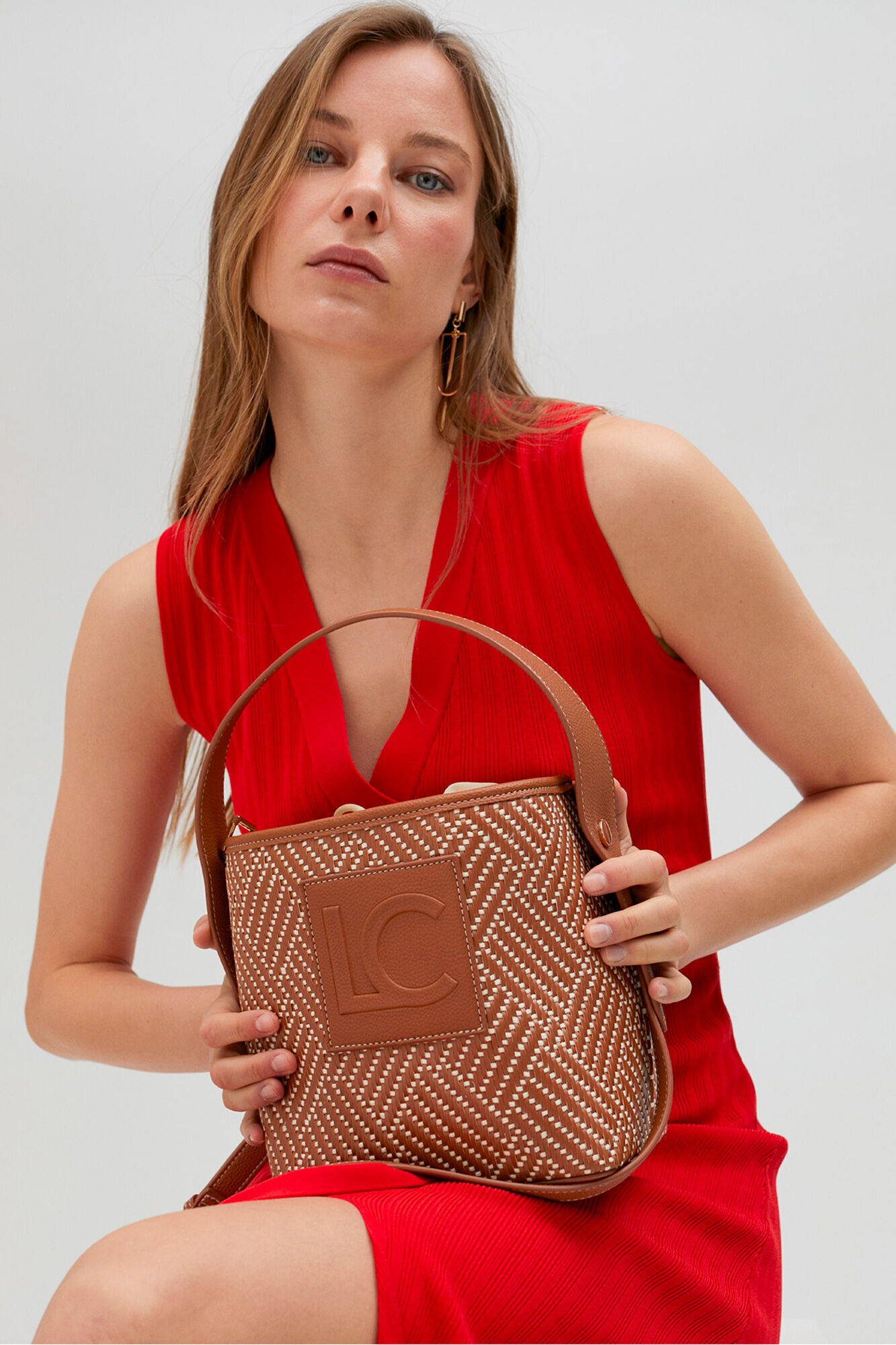 Lola Casademunt Bolso bucket trenzado