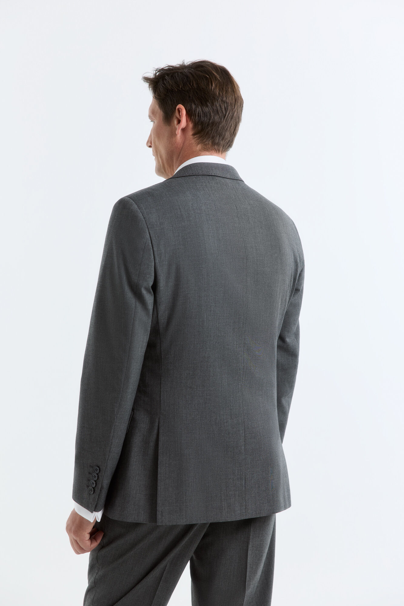 Cortefiel Grey serge jacket Dark grey