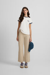 Silbon Pantalón culotte marinero Beige