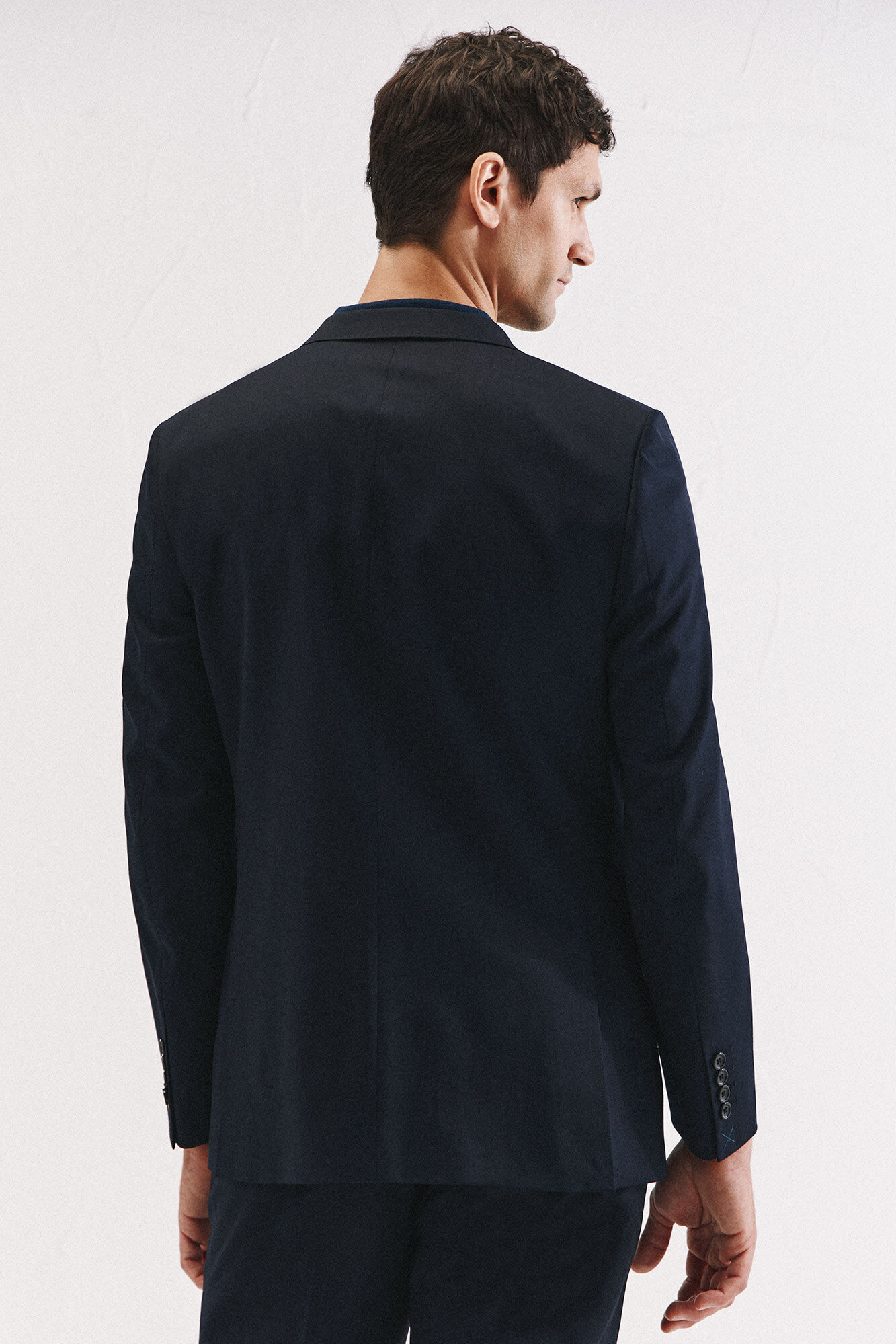 Cortefiel Plain coolmax blazer Navy