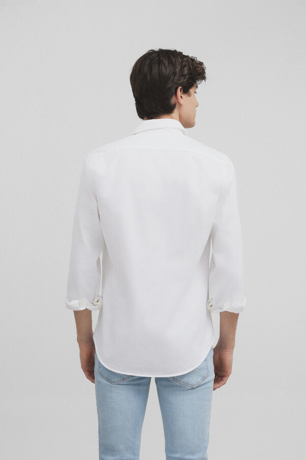 Cortefiel Camisa sport silbon structure Blanco 