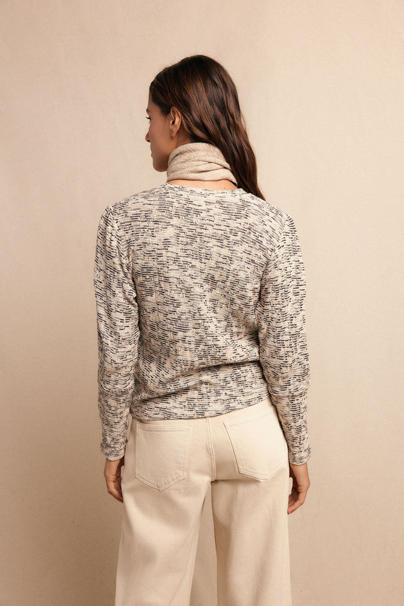 Slowlove Top estructura frunce Multicolorido