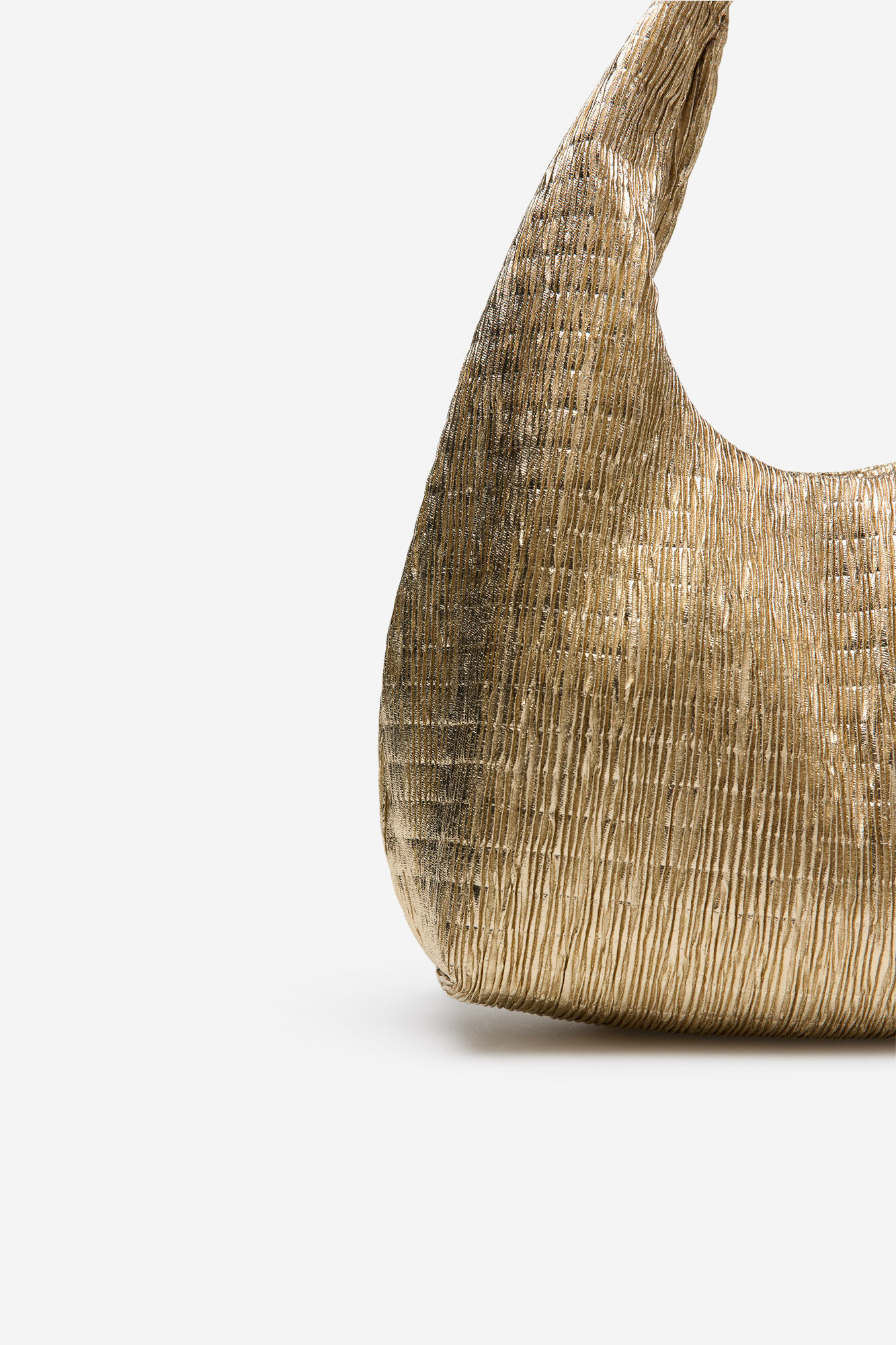 Cortefiel Mini hobo bag Gold