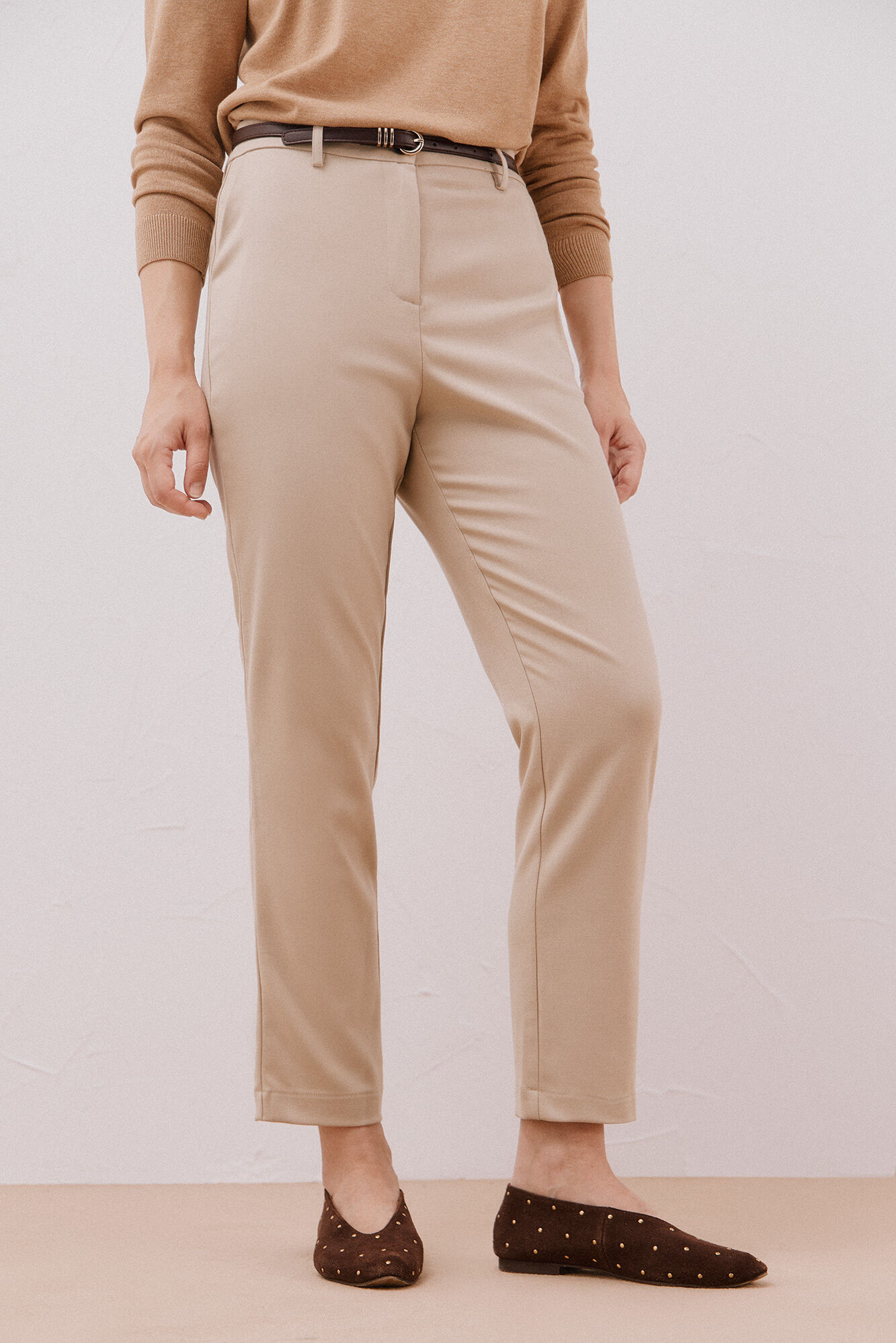 Cortefiel Pants with belt