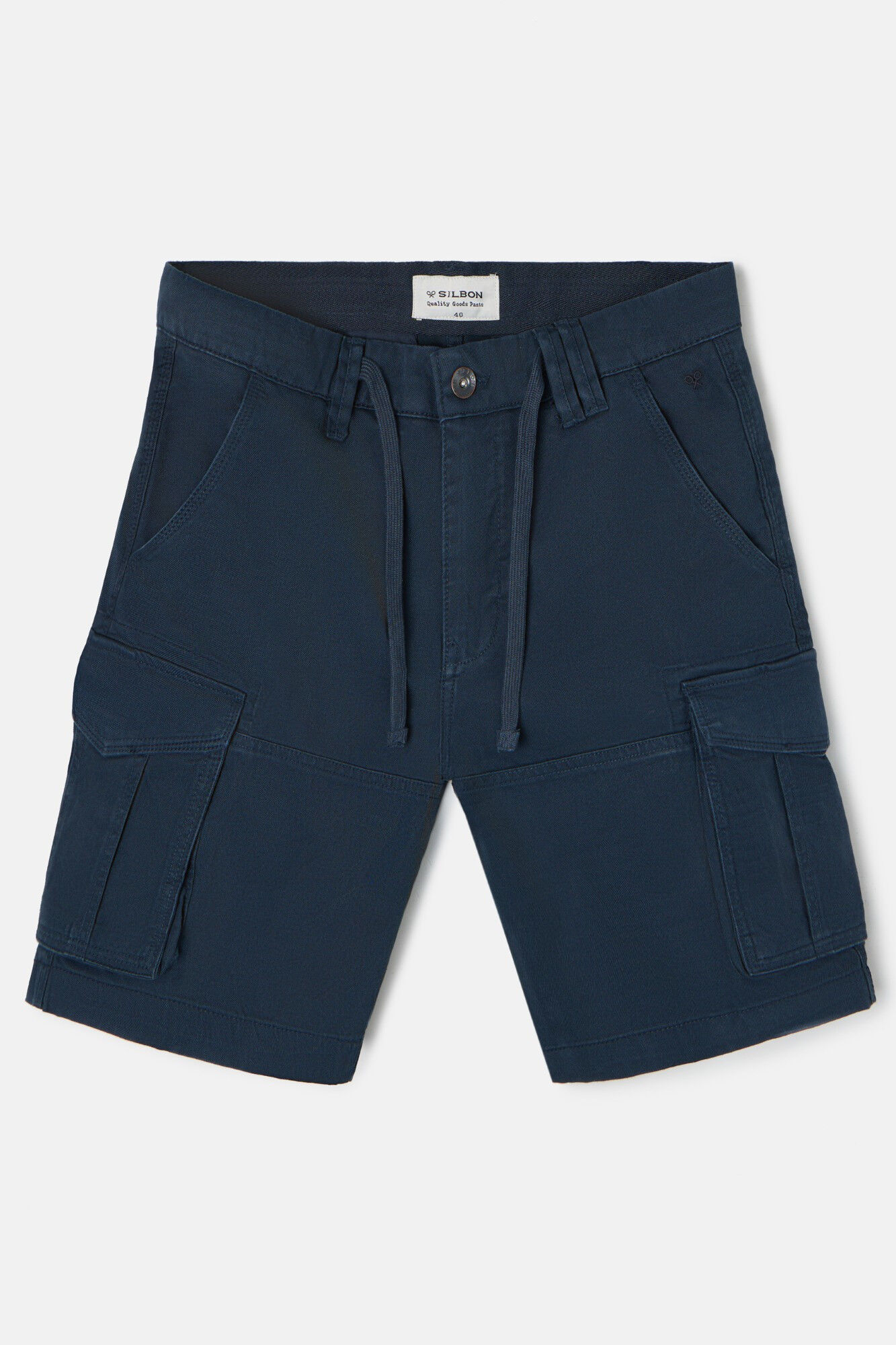 Silbon Cargo bermuda shorts Navy