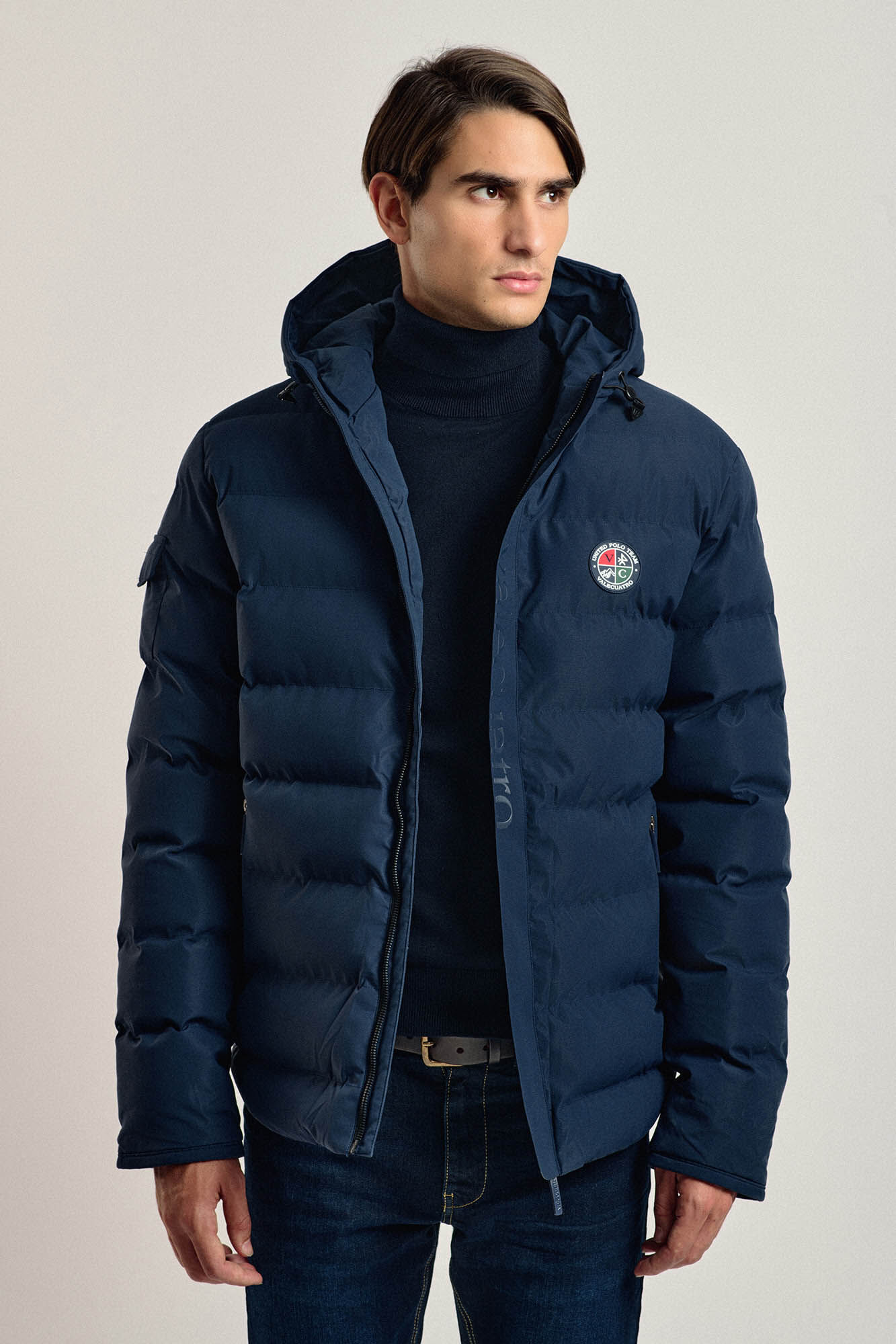 Valecuatro Jaqueta acolchoada com relevo marinho Azul