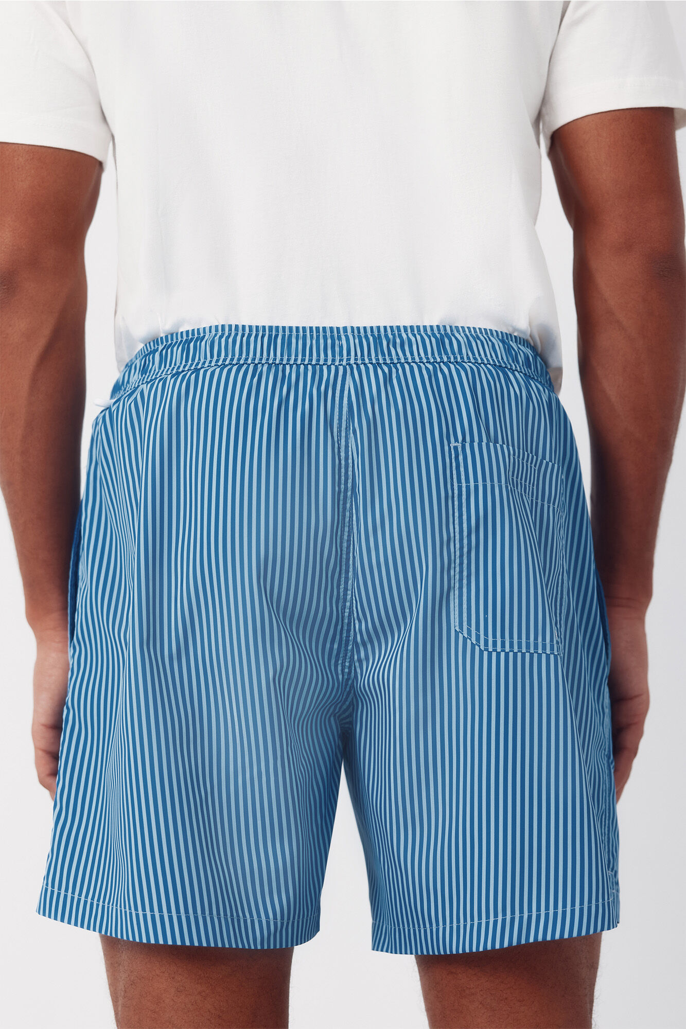 Cortefiel Striped print swimwear Navy