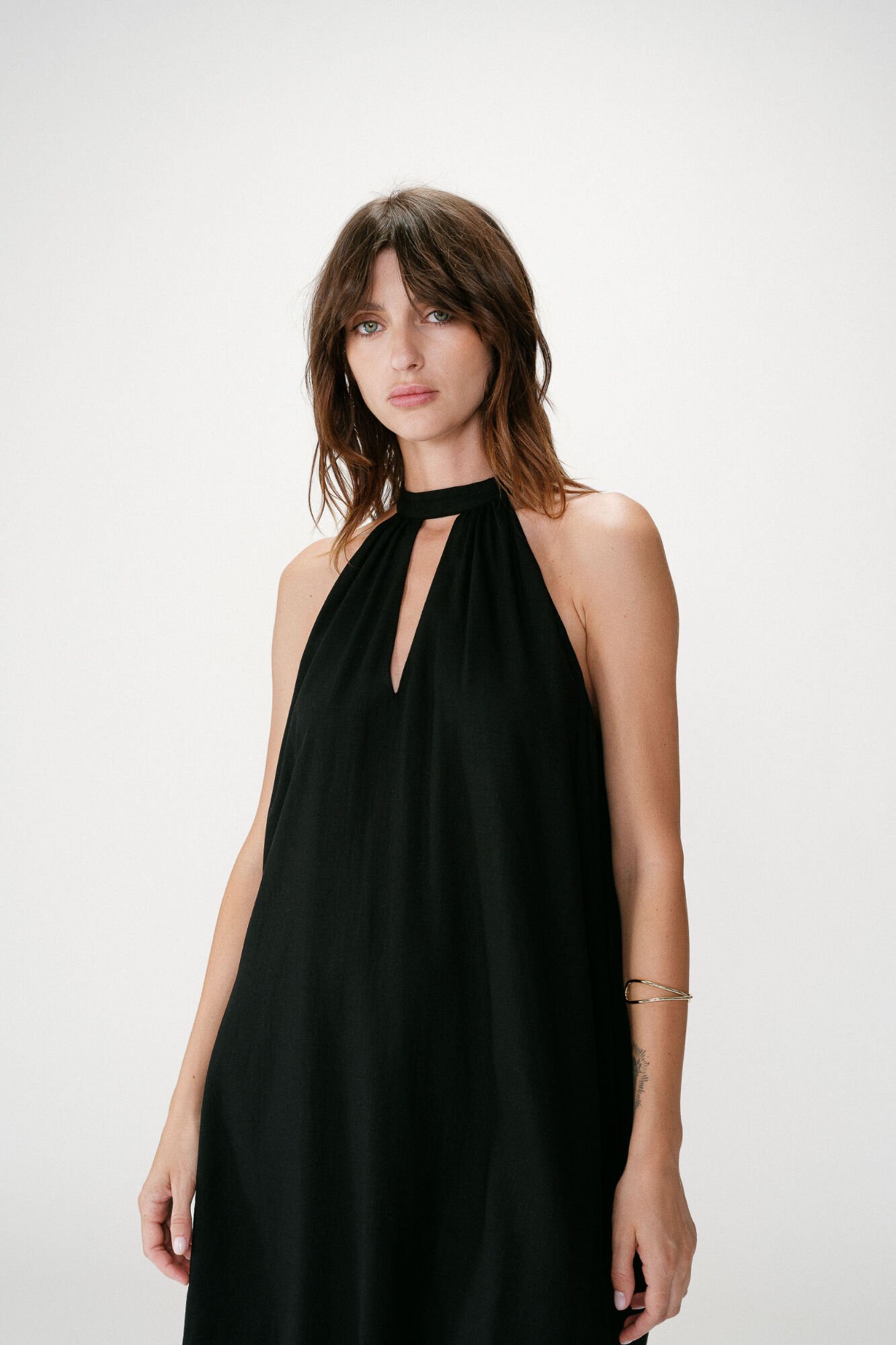 Grace & Mila Whola halterneck short dress Black