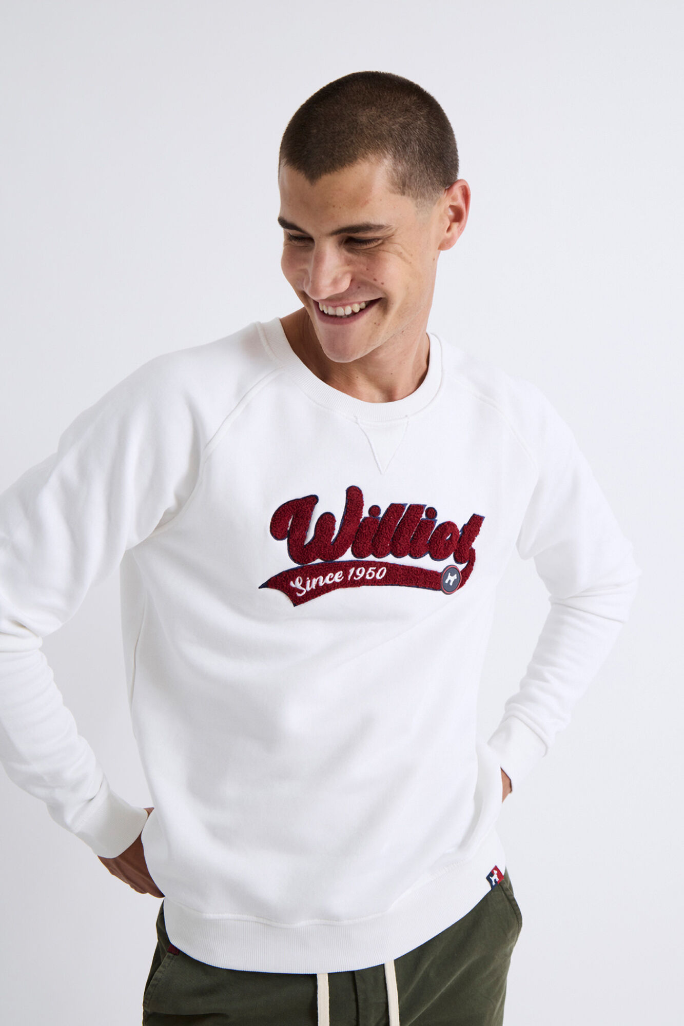 Williot Sweatshirt com manga raglan com logo vintage