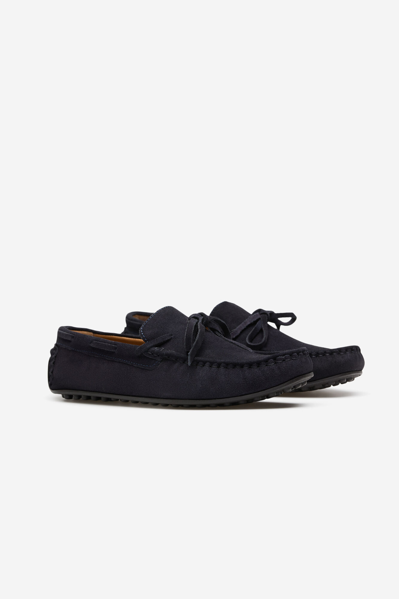 Cortefiel Mocassim desportivo em pele Azul