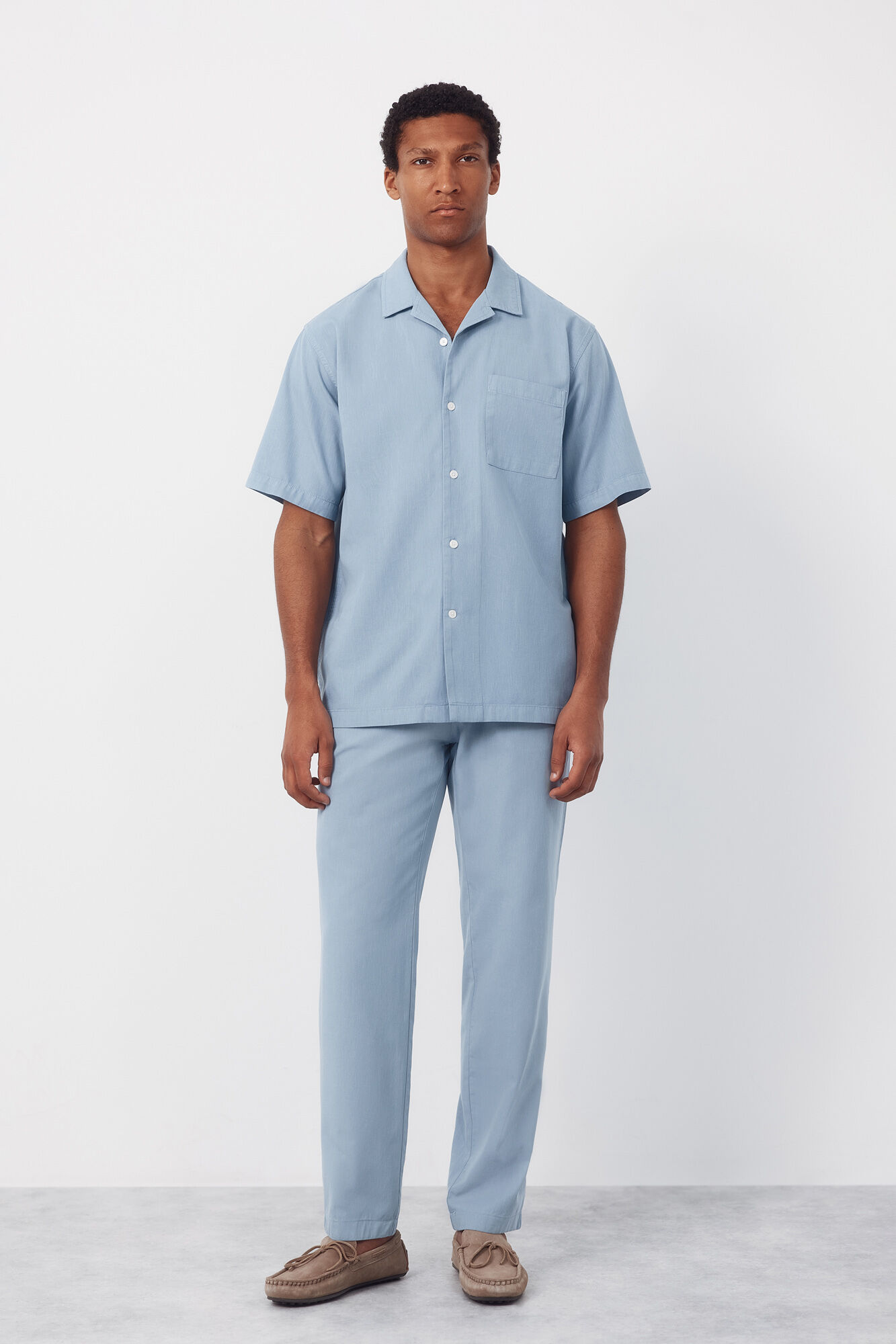 Cortefiel Trousers with elastic waistband and regular drawstrings