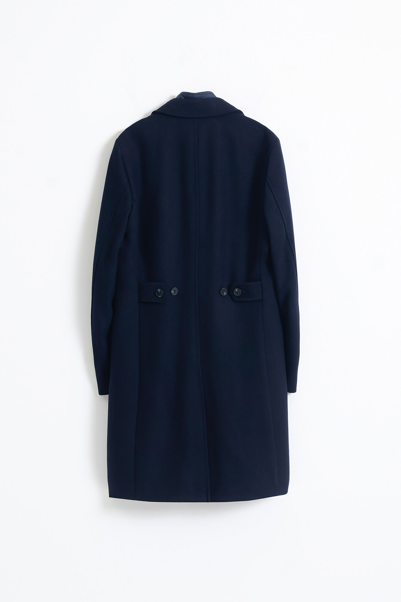 PuroEGO Sobretudo com gola remov&iacute;vel Azul