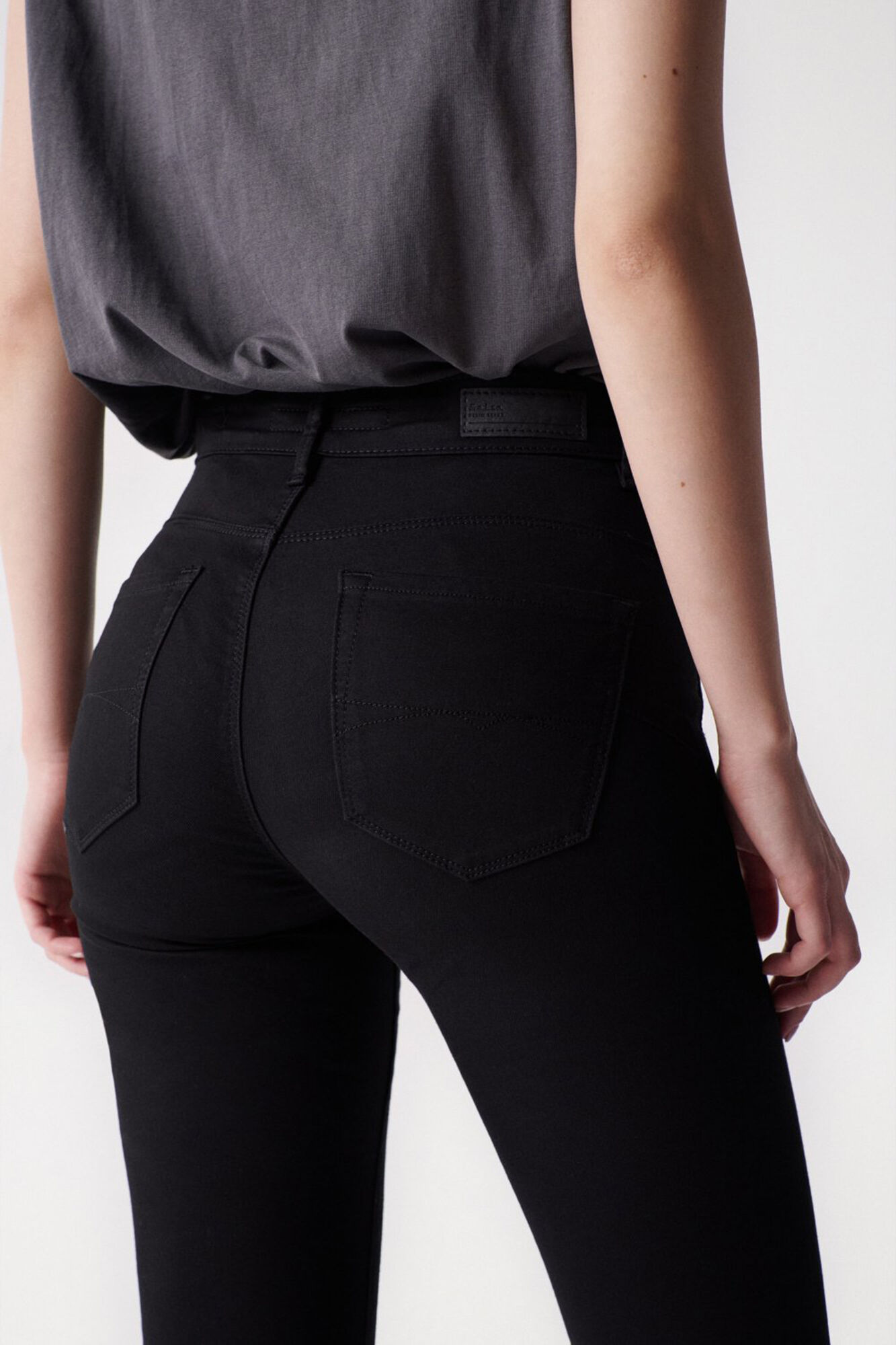 Salsa Jeans Faith push-in cropped jeans Black