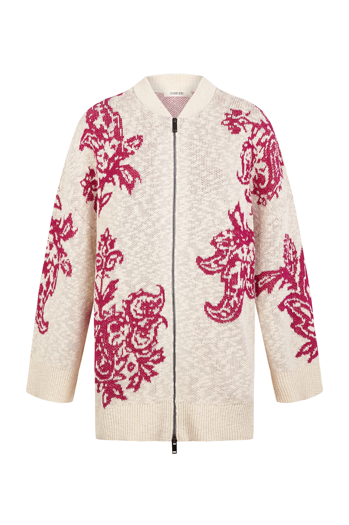 Slowlove Jersey calado capucha Estampado blanco