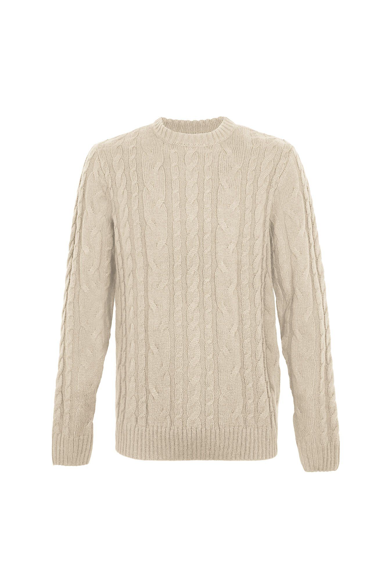 Cortefiel Su&eacute;ter de gola caixa de l&atilde; Tostado