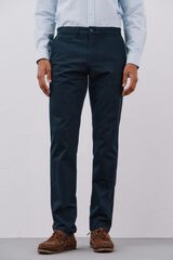Cortefiel Slim fit lightweight chinos Navy