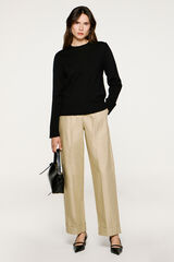 Selected Camisola 100% lã merino. Preto