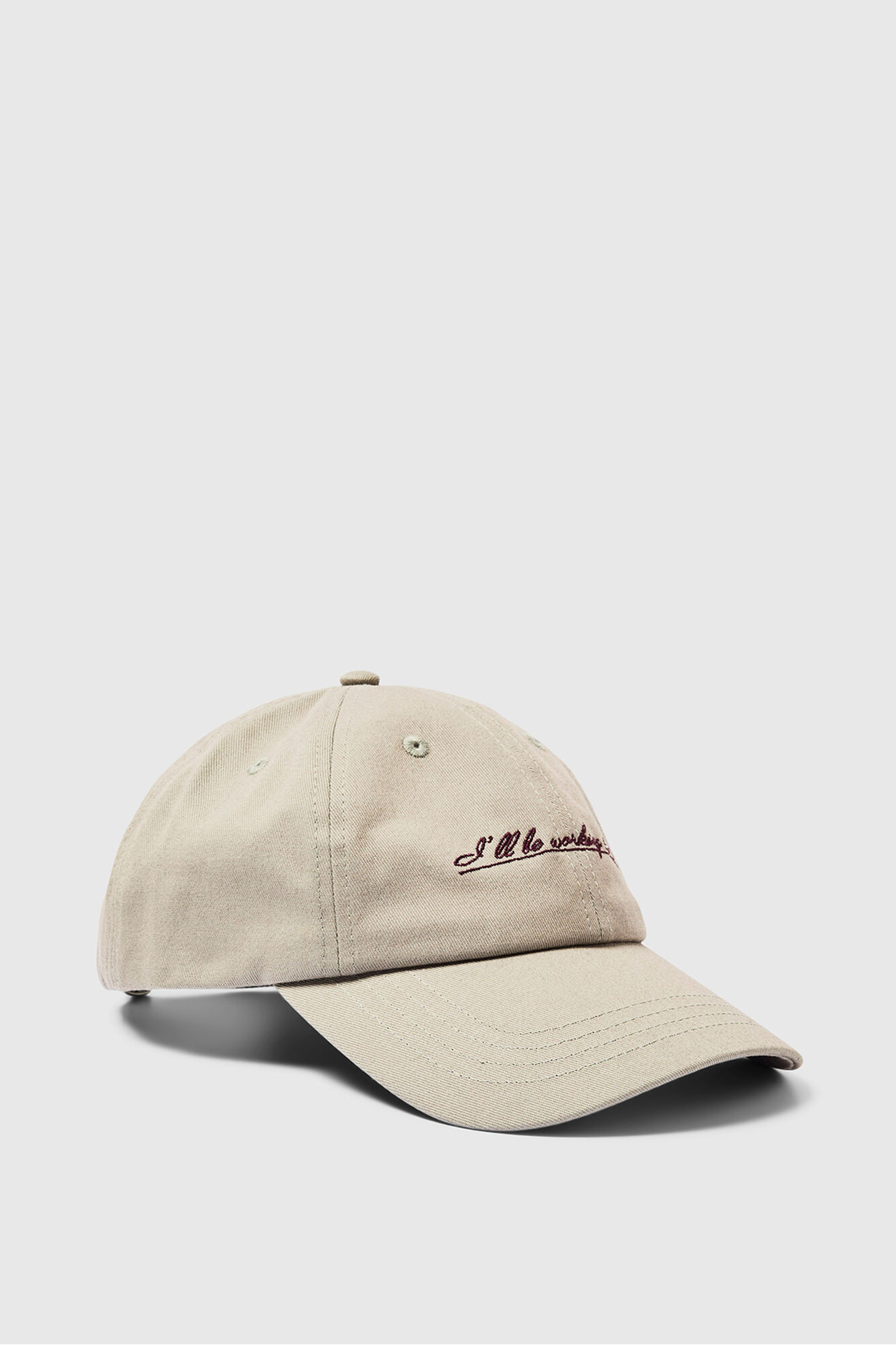 Selected Bon&eacute; bordado 100% algod&atilde;o org&acirc;nico