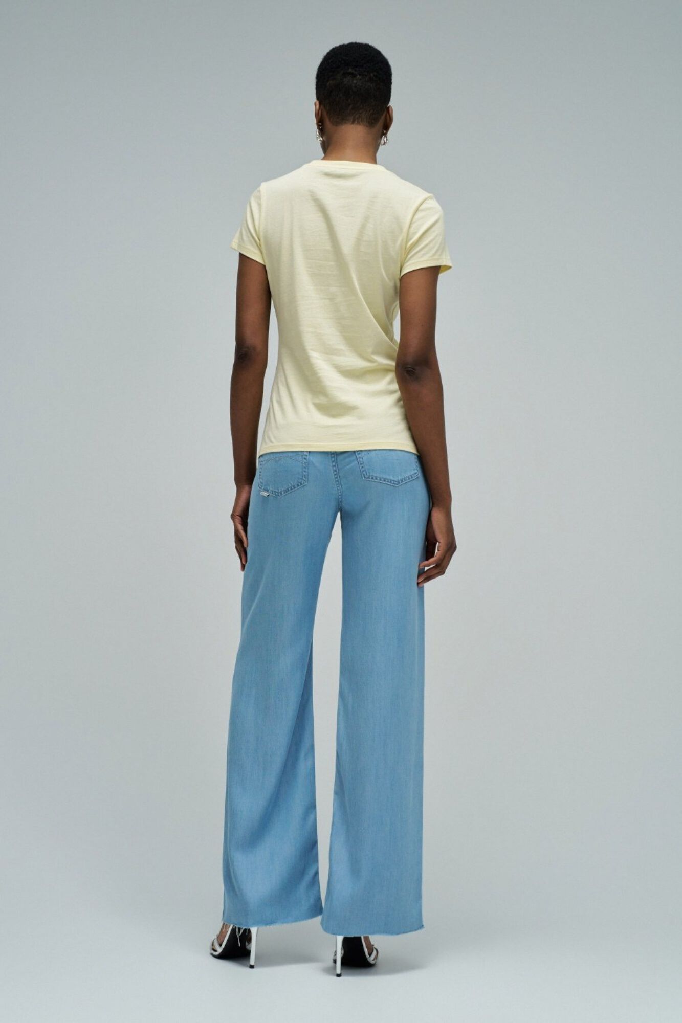 Salsa Jeans T-shirt com logo Amarelo