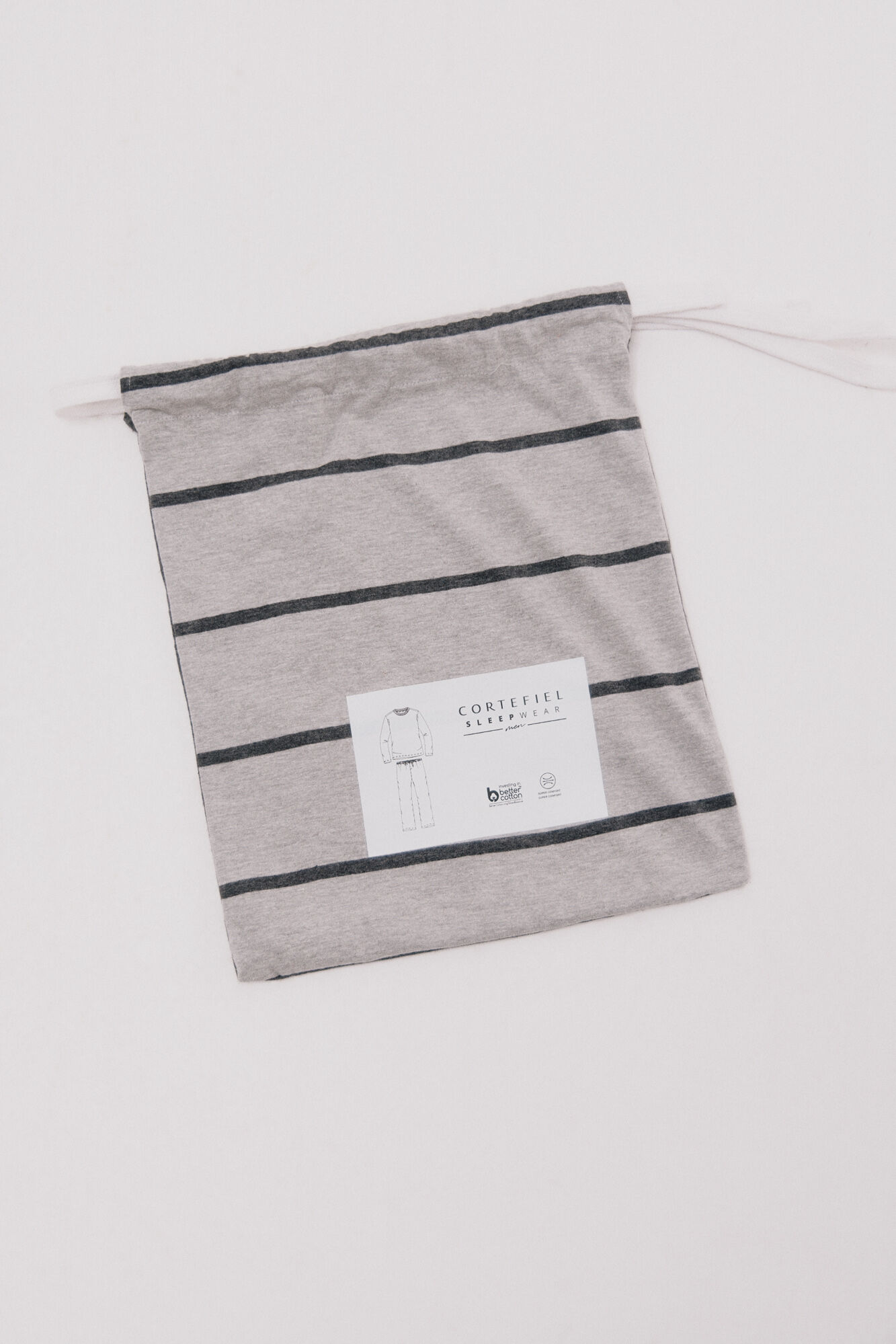 Cortefiel Conjunto de pijama malha Cinzento