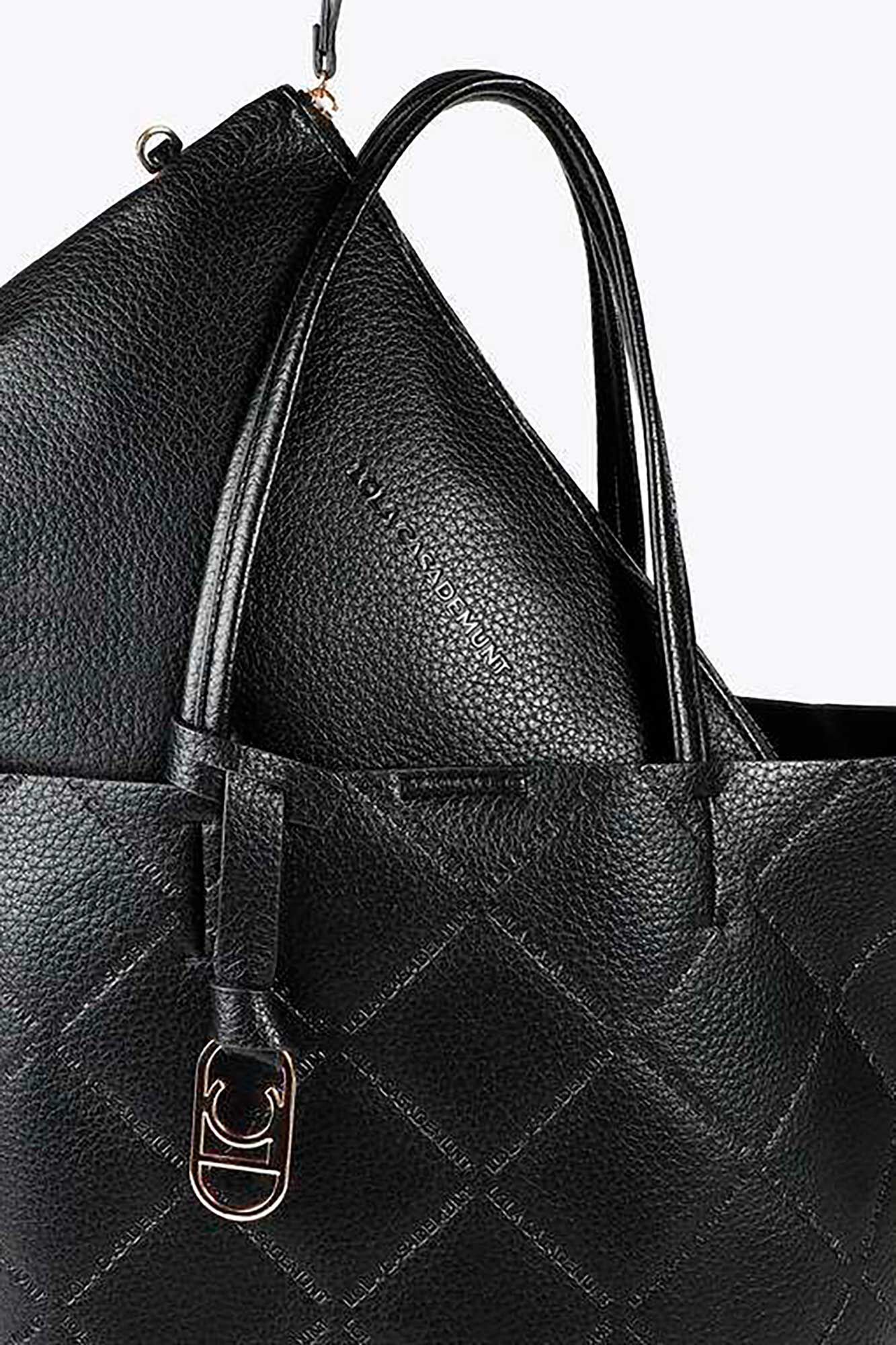 Lola Casademunt Shopper monograma Negro