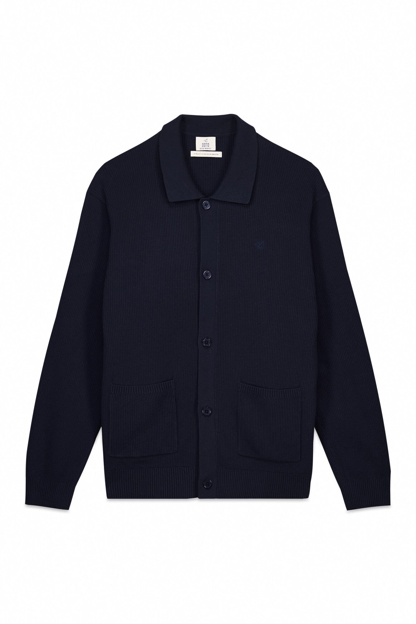 OOTO Casaco com bot&otilde;es Azul