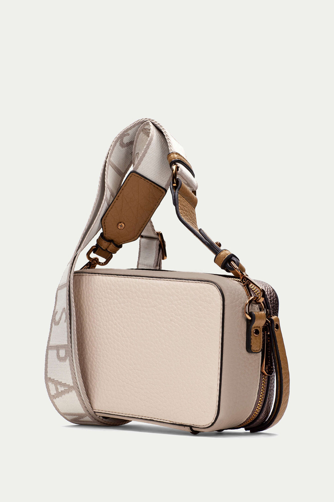 Hispanitas Desde 90 bolsa de mala de tiracolo com fecho-&eacute;clair Tostado