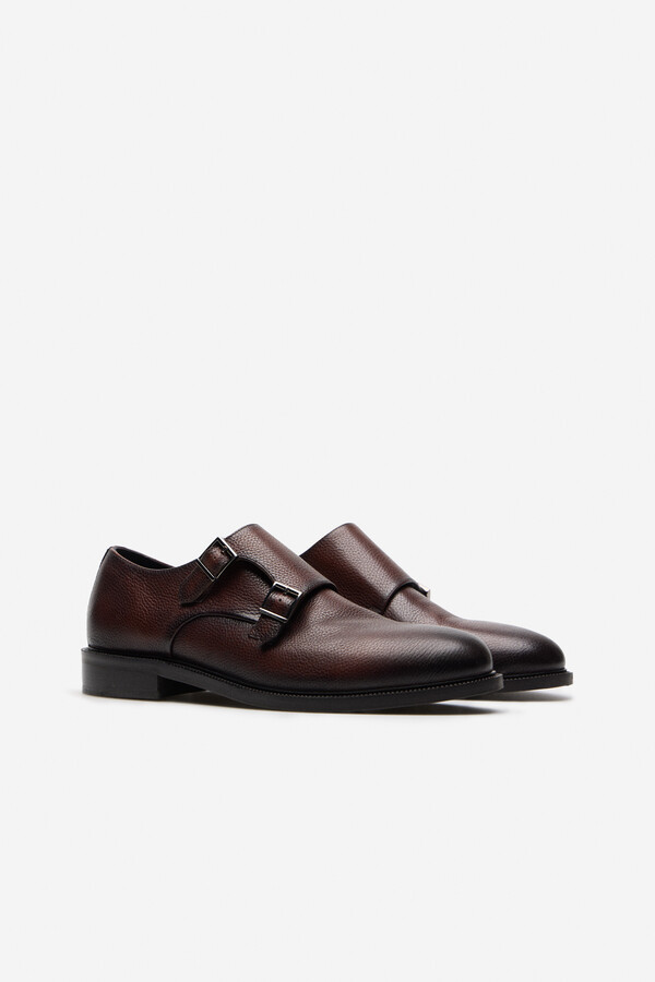 Double-buckle dress shoe Double-buckle dress shoe