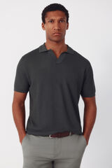 Cortefiel Camisola polo piqu&eacute; manga curta Verde