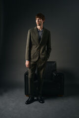 OOTO Americana traje algod&oacute;n coordinado Kaki