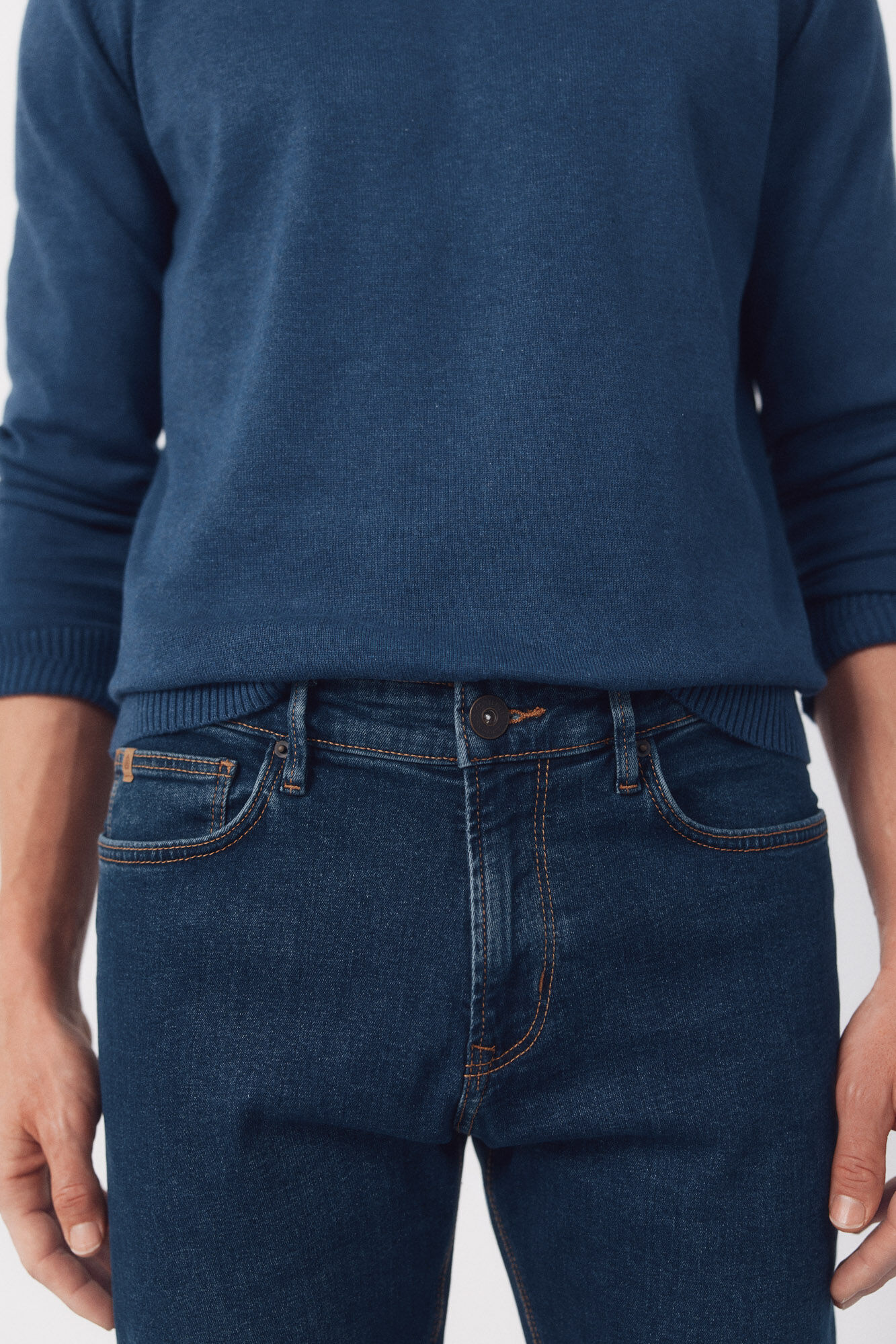 Cortefiel Slim fit jeans Blue