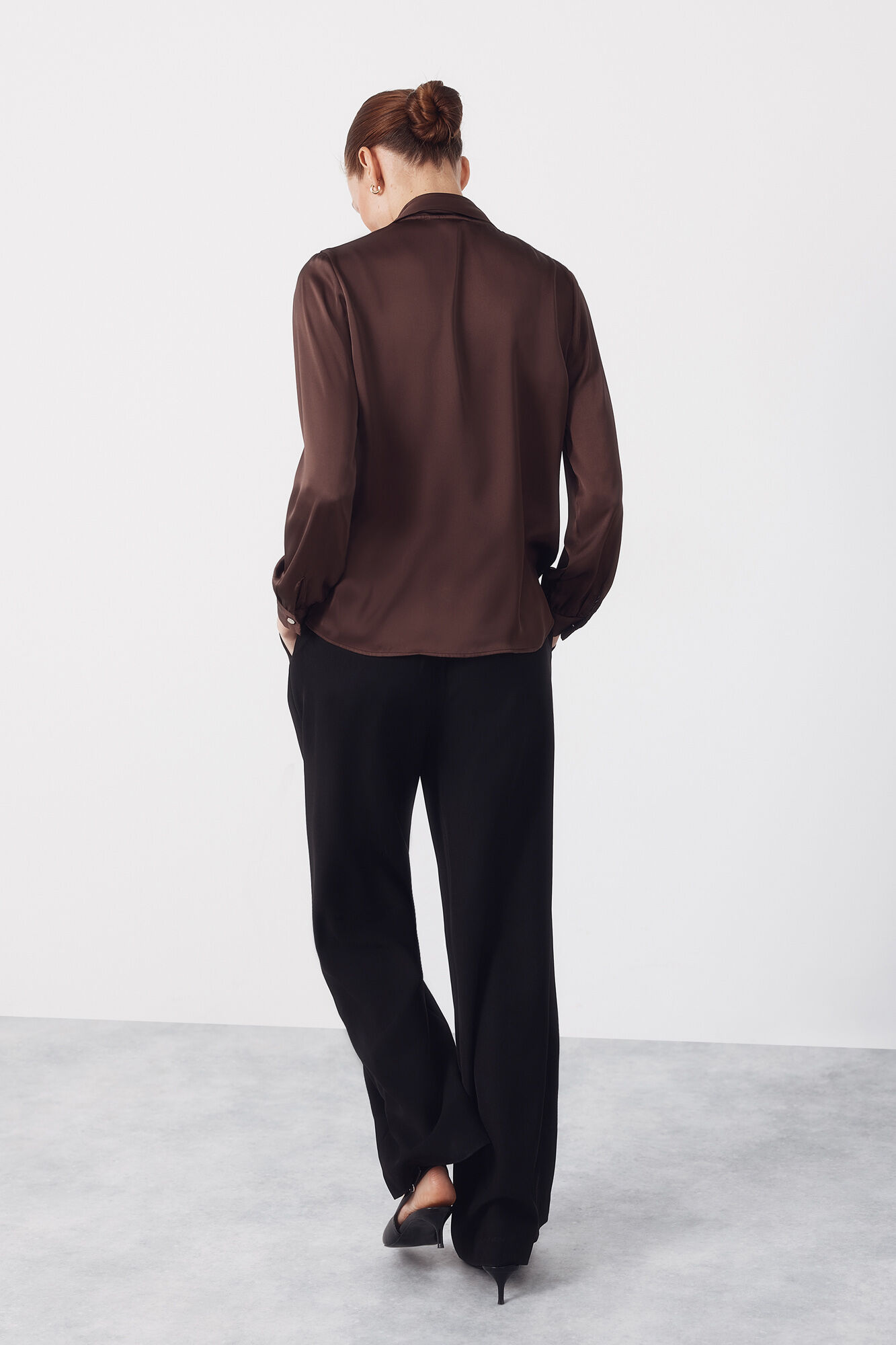 Cortefiel Blusa satinada lazada