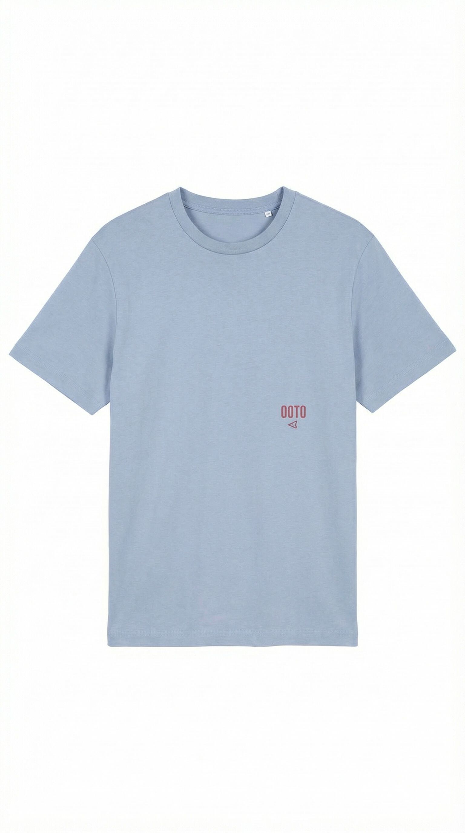 OOTO Camiseta lavada con logo Azul
