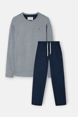 Silbon Pinstripe pyjamas Navy