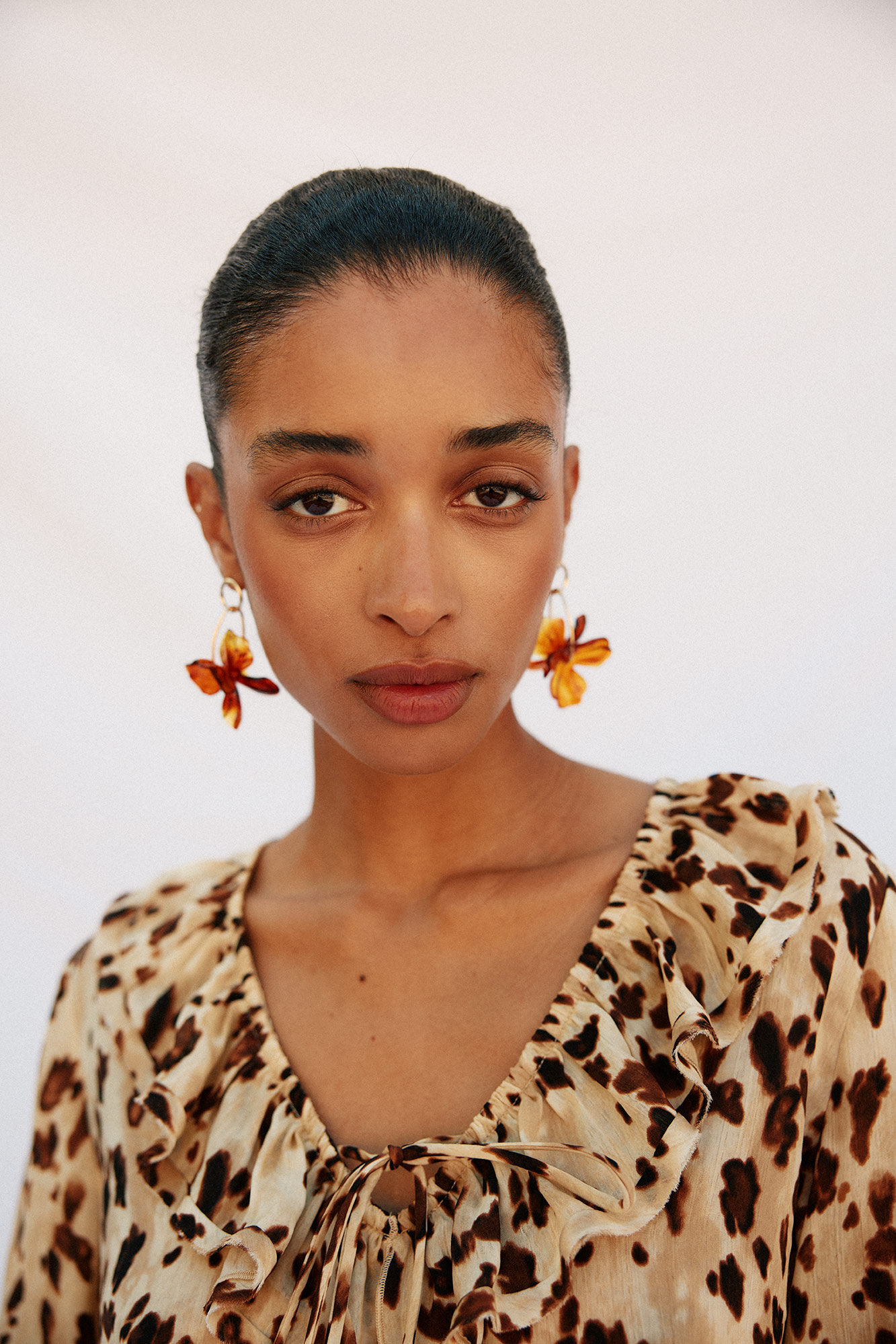 Cortefiel Flounced blouse Multicolour