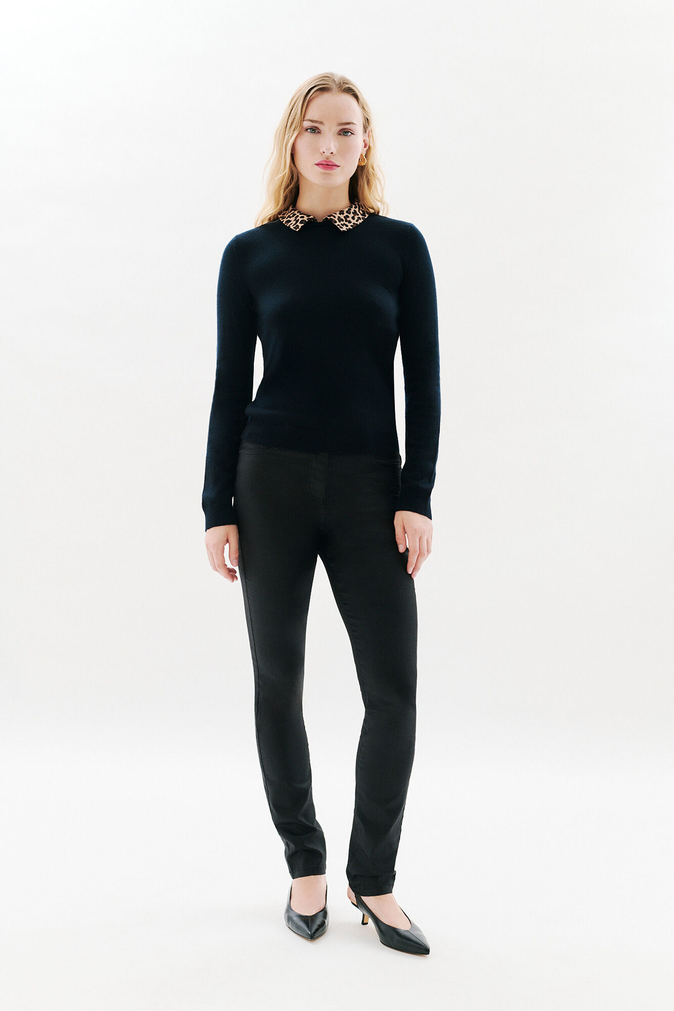 Caroll Camisola gola animal print